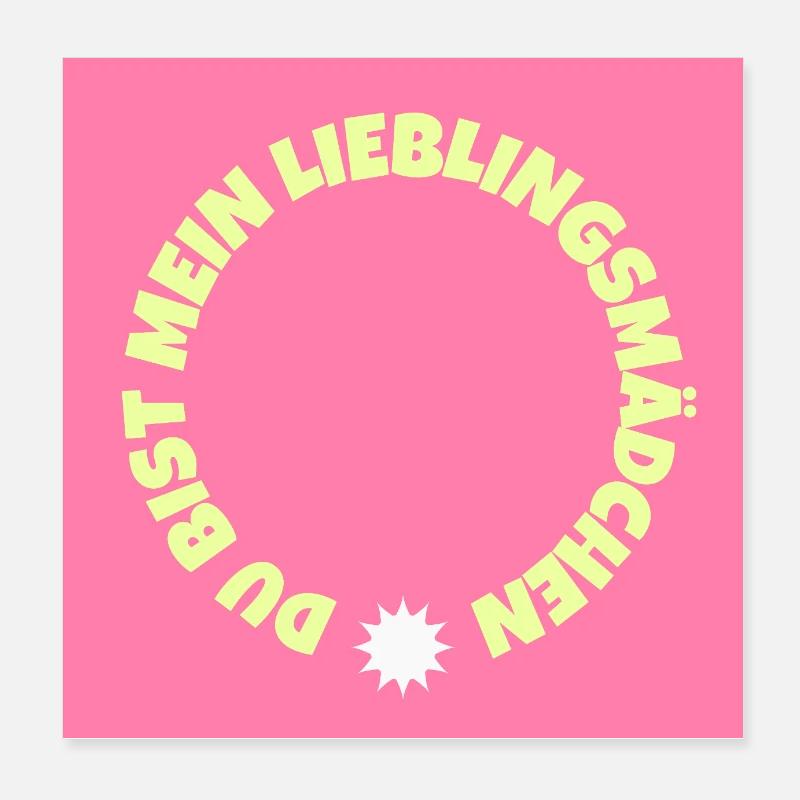 Tu es ma fille préférée Poster 20 x 20 cm