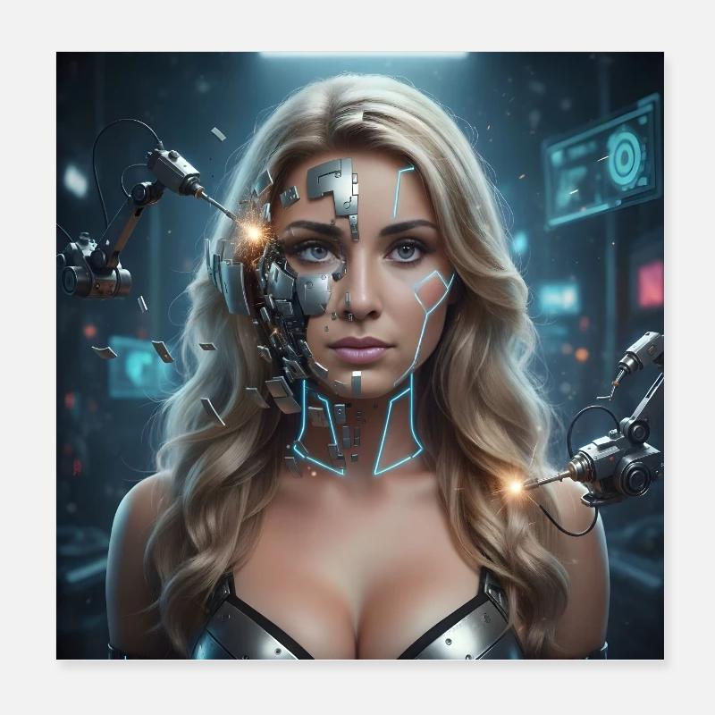 Maxima cybernétique Poster 20 x 20 cm