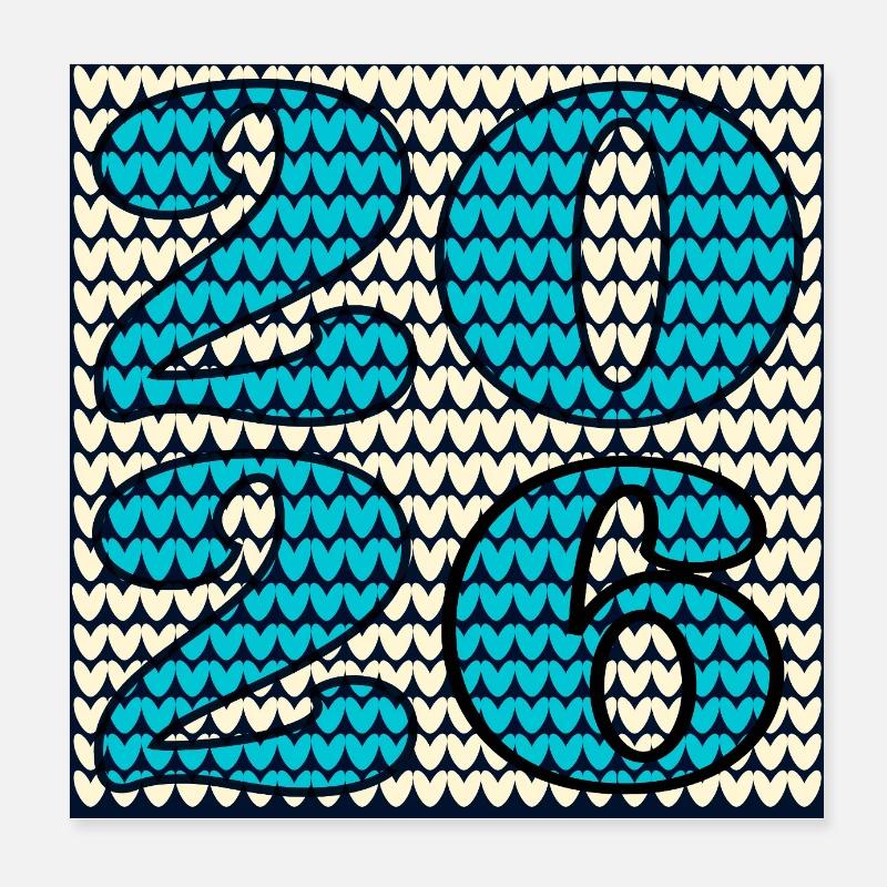 ANNÉE D’HIVER 2026 Poster 20 x 20 cm