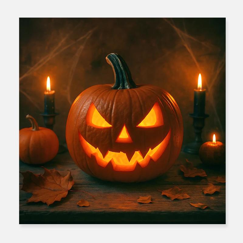 Halloween - Citrouille Poster 20 x 20 cm