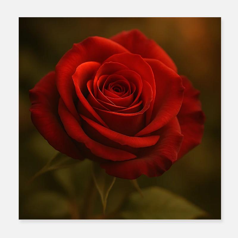 Nature - Fleurs - Rose Poster 20 x 20 cm