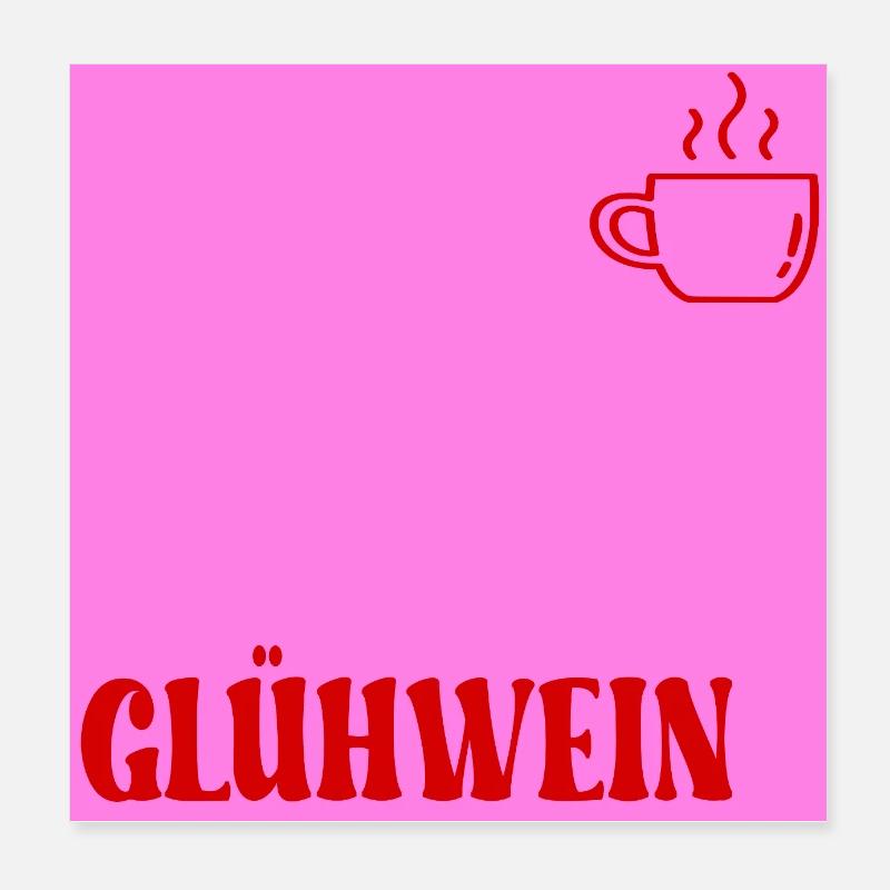 Vin chaud Noël Poster 20 x 20 cm