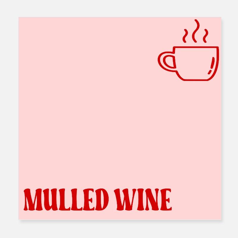 Chope à vin chaud Poster 20 x 20 cm