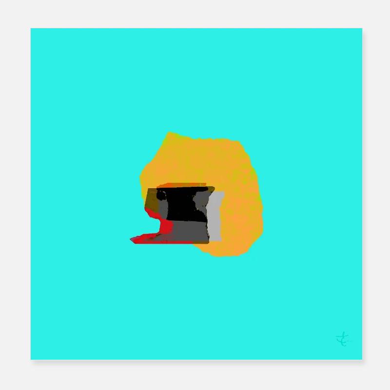 TEXTURA_DE_COLOR_#33 Poster 8" x 8" (20x20 cm)