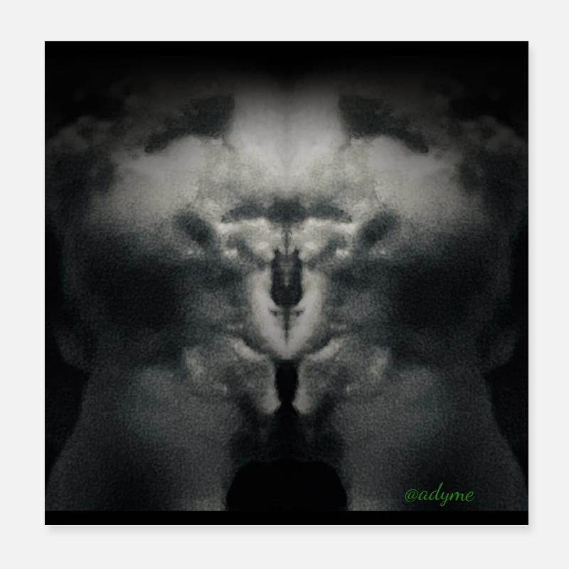 M en tant que Monstre Poster 20 x 20 cm