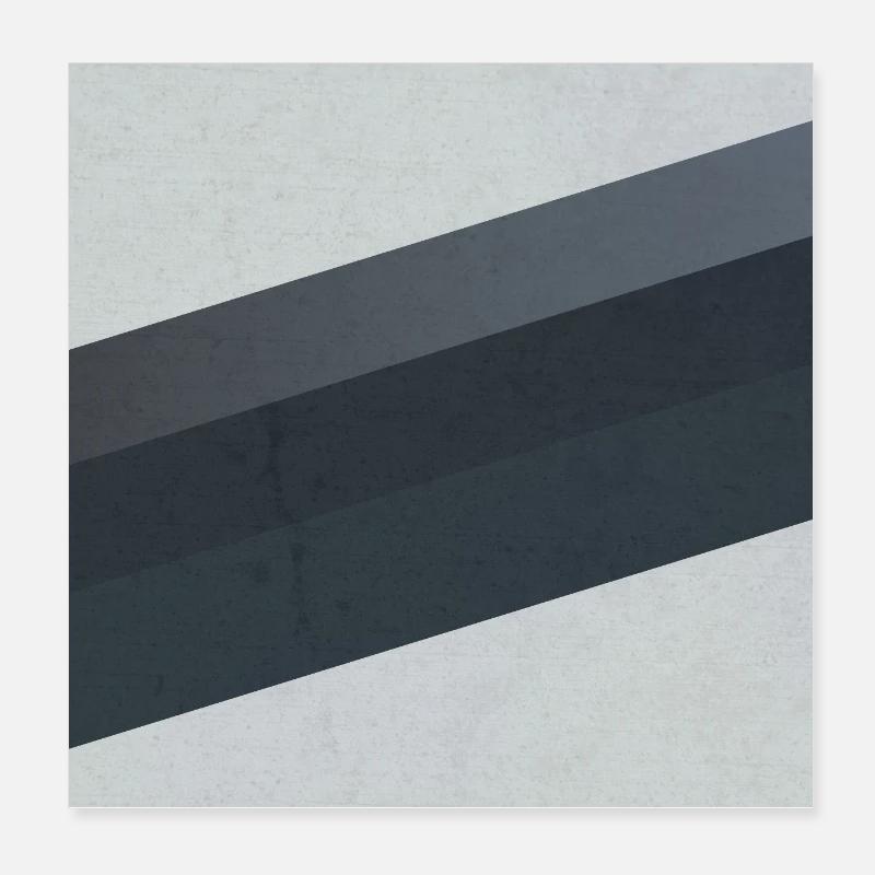Scandi Geometric Art Grey Sand Poster 8" x 8" (20x20 cm)