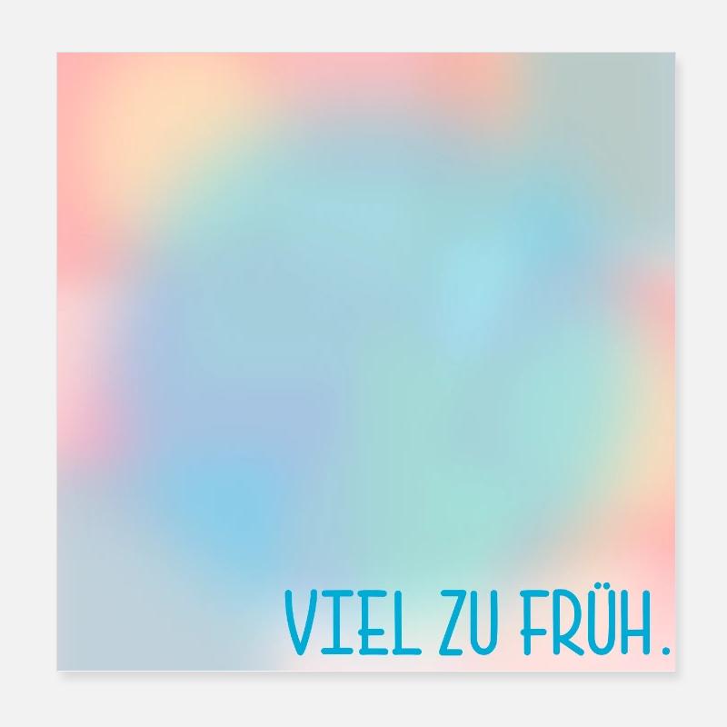 MOURNING MUCH TOO EARLY Poster 8" x 8" (20x20 cm)