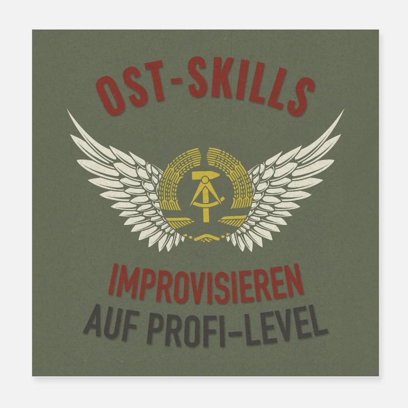 Ost-Skills – Improvisieren wie ein Profi Poster 20x20 cm