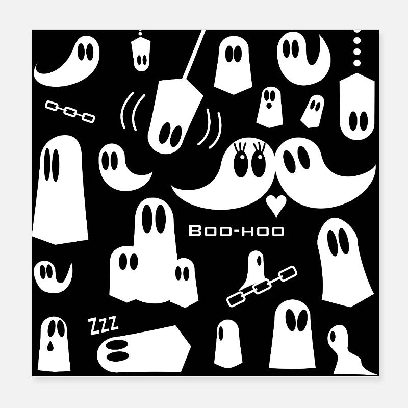 Gespenster Poster 20x20 cm