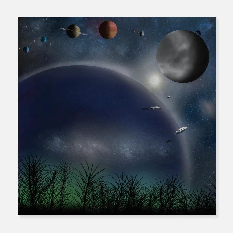 Planète X Poster 20 x 20 cm