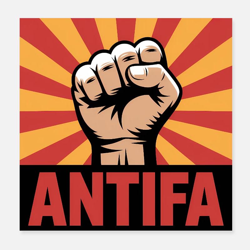 Antifa - Produits dérivés antifascistes Poster 20 x 20 cm