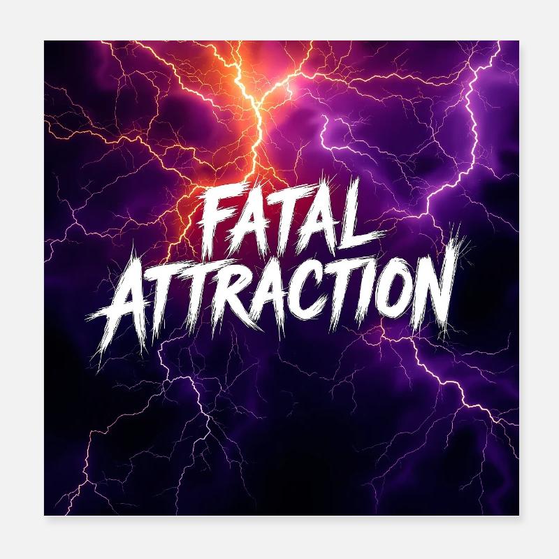 Fureur de la tempête électrique Poster 20 x 20 cm