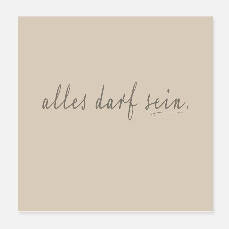 Everything Can Be – Reduced Script Poster Poster 8" x 8" (20x20 cm)