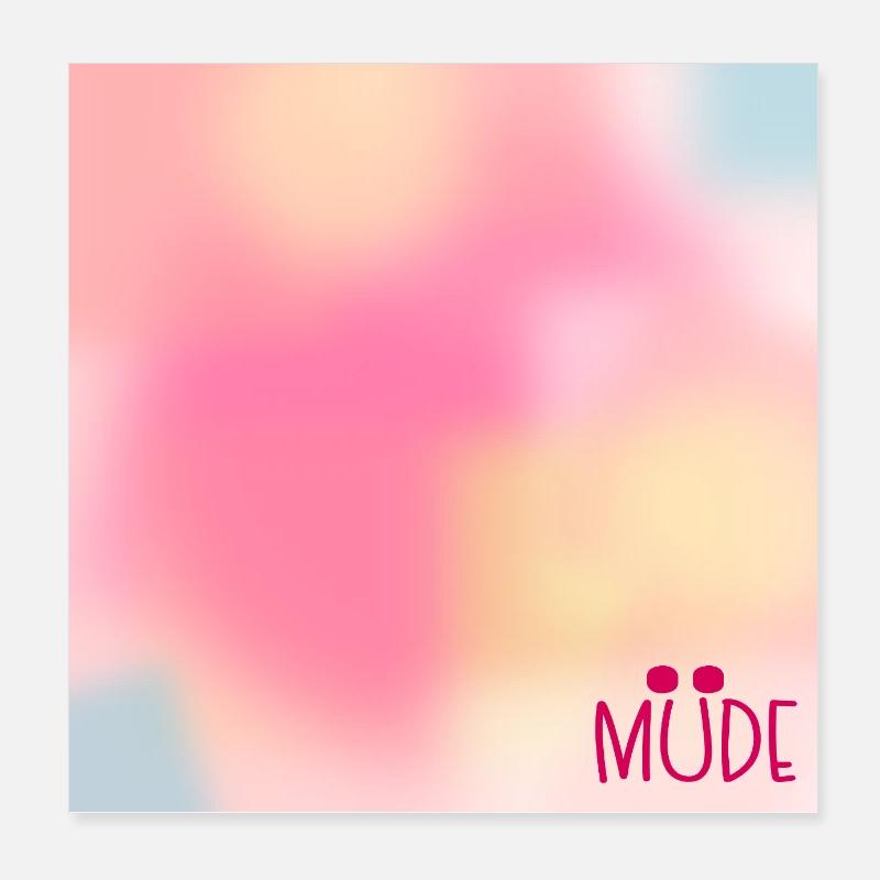 Himmel Stimmung Müde Poster 20x20 cm