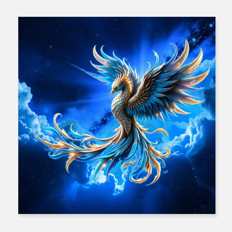Phénix du Ciel de Feu Poster 20 x 20 cm