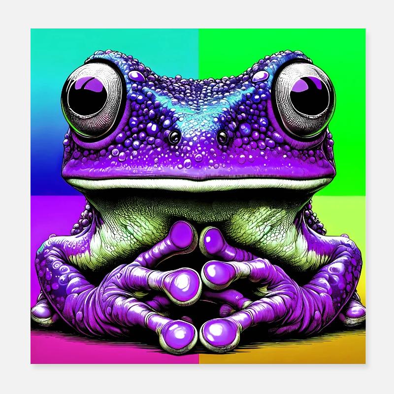 grenouille Poster 20 x 20 cm