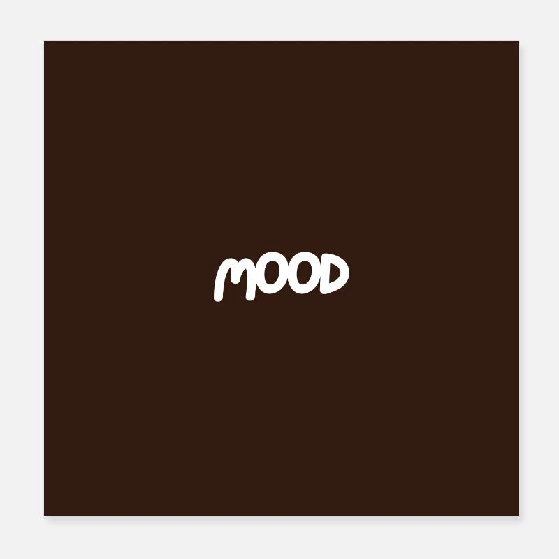 "MOOD" Grafik-T-Design Poster 20x20 cm