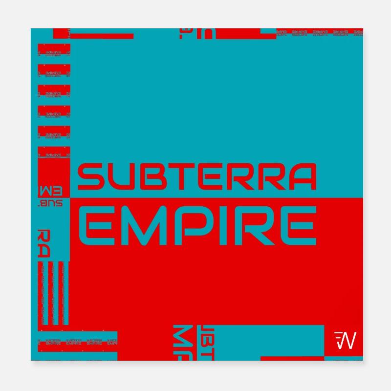 Pochette officielle de l’Empire Subterra Poster 20 x 20 cm