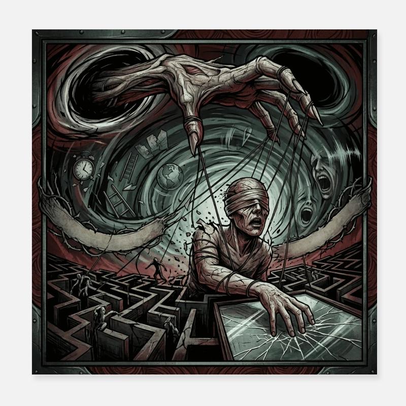 Strings of Control Poster 8" x 8" (20x20 cm)