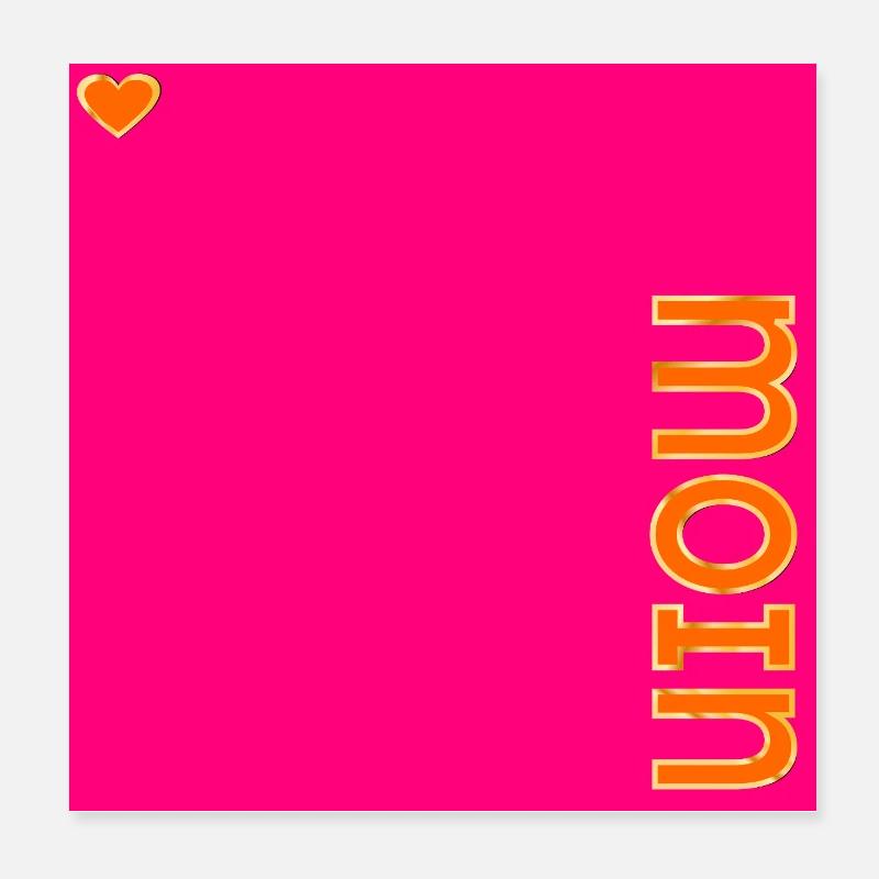 HAMBOURG MOIN HERZ Poster 20 x 20 cm