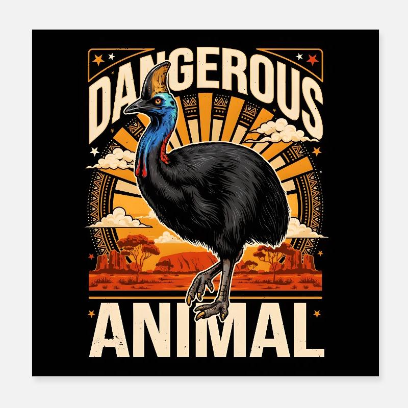 Extremely perilous  - Poster 20x20 cm - Weiß