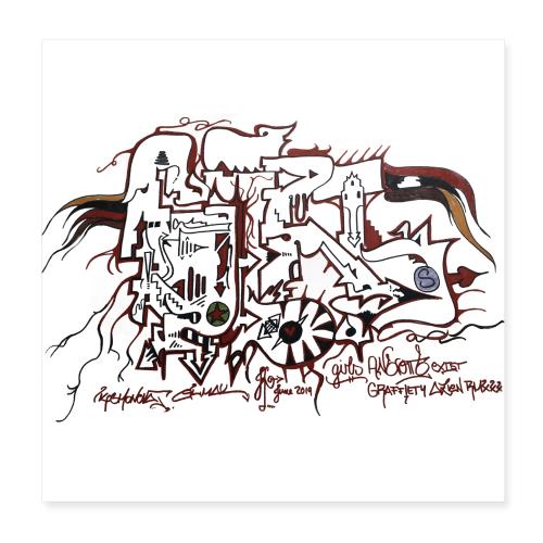 Kosmono - Poster 20x20 cm