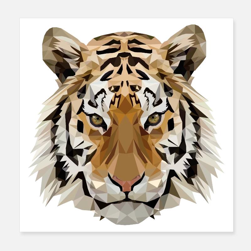 Tiger Poster 20x20 cm