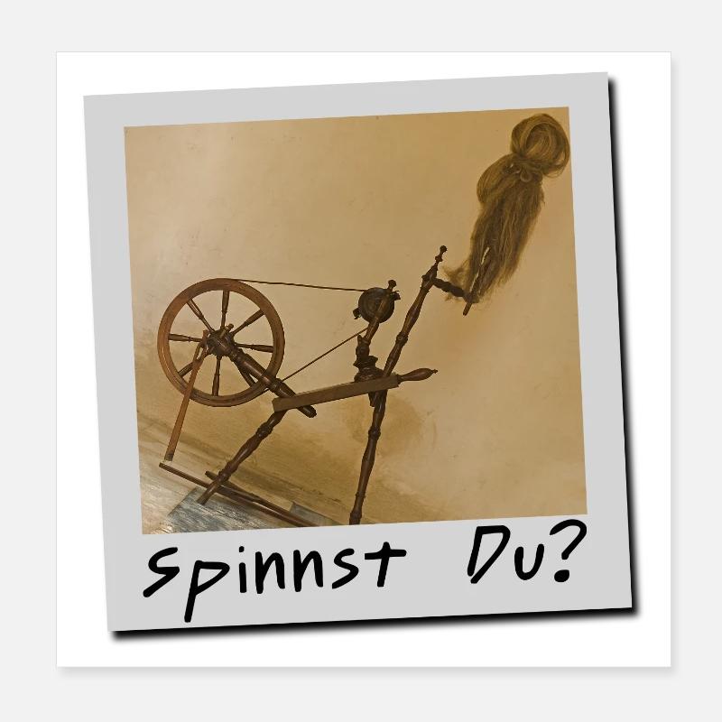 Spinnst Du? Poster 20x20 cm