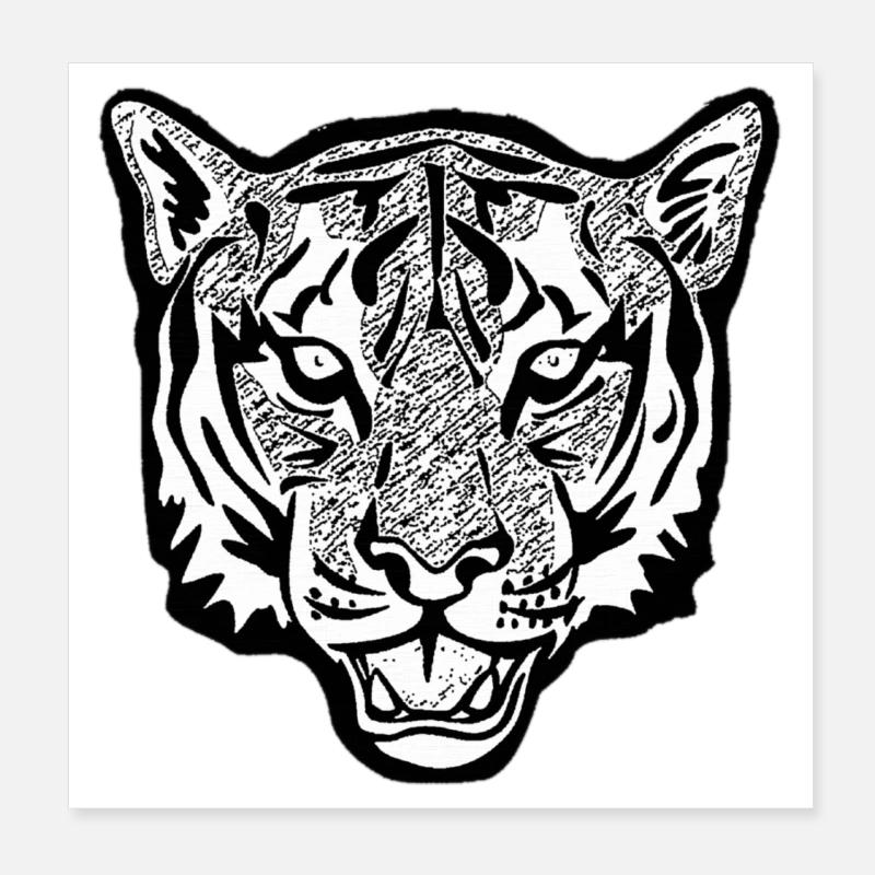 Tiger Poster 20x20 cm