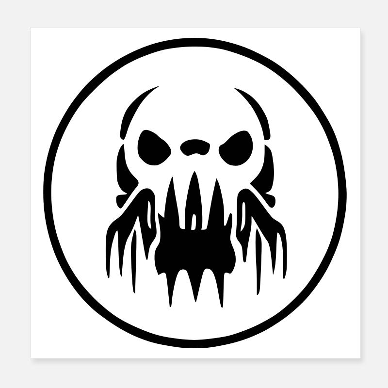 Logo Zombie Alien Poster 20 x 20 cm