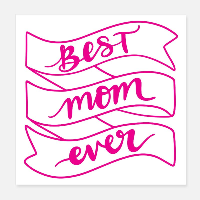 Beste Mutter aller Zeiten Poster 20x20 cm