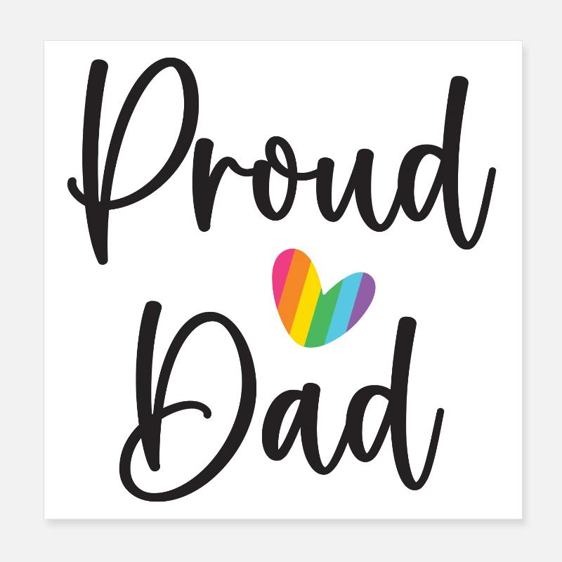 Stolzer Papa Poster 20x20 cm