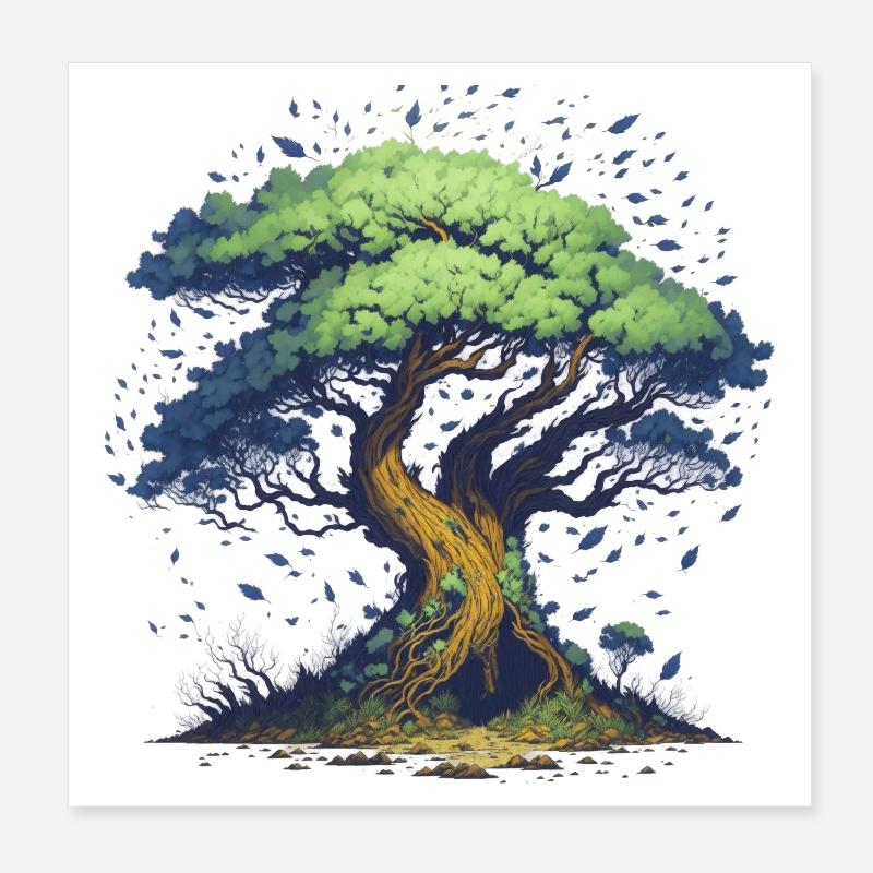 Bonsai Poster 20x20 cm