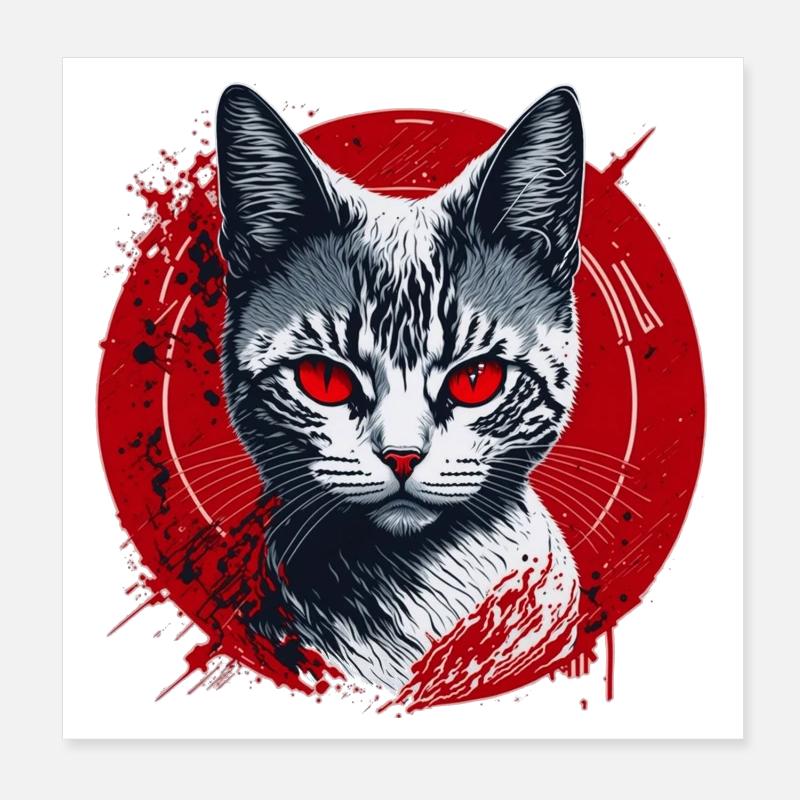 Chasseurs dans les ténèbres Poster 20 x 20 cm