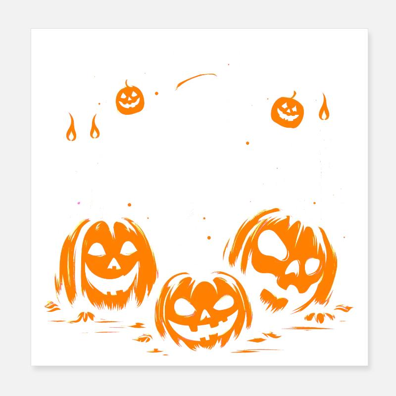 Fantôme d’Halloween Poster 20 x 20 cm