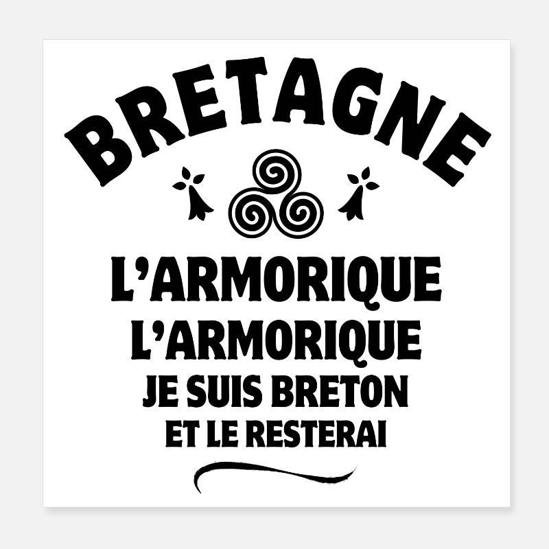 Bretagne, Breton, Armorique Poster 20 x 20 cm