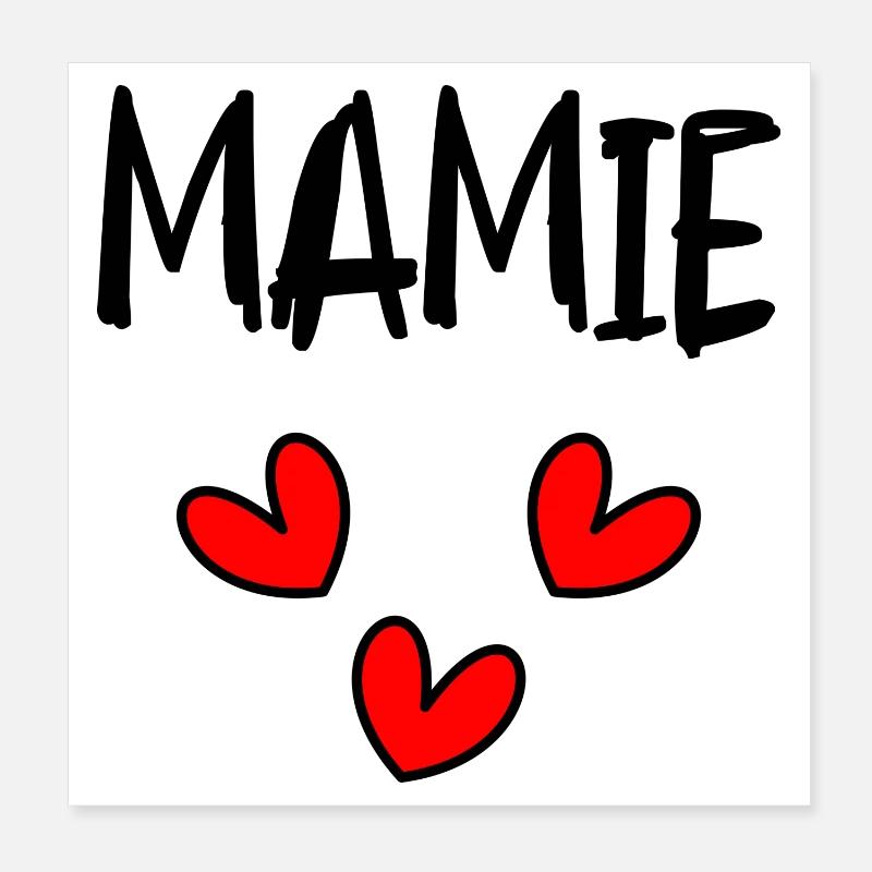 MAMIE Poster 20 x 20 cm