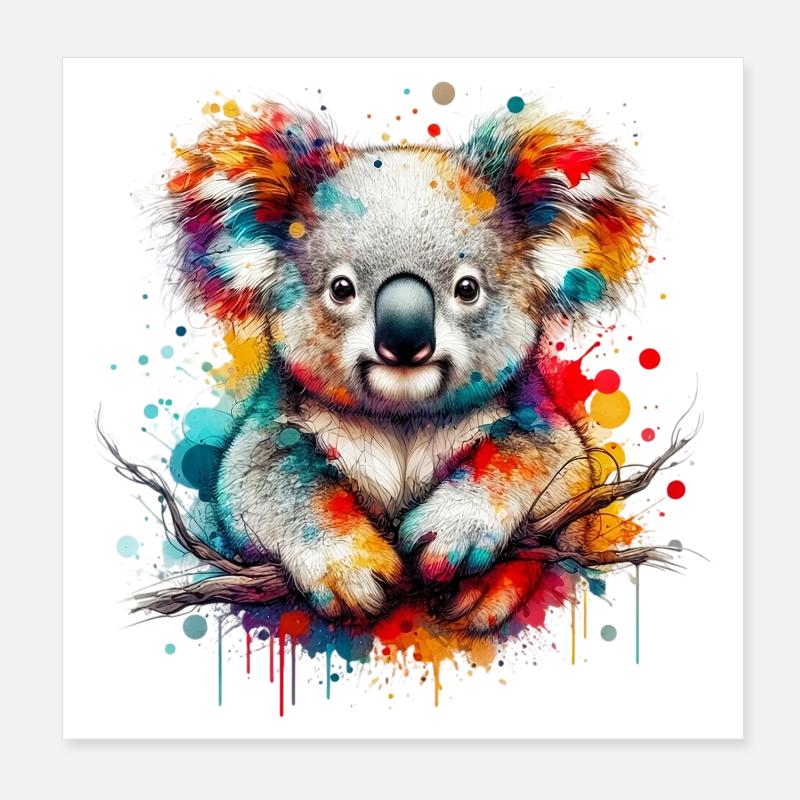 Koala Poster 20x20 cm