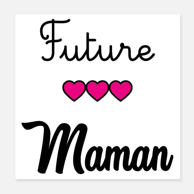 FUTURE MAMAN Poster 20 x 20 cm