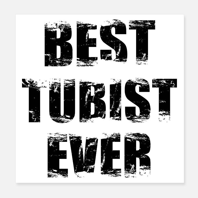 Bester Tubist Poster 20x20 cm