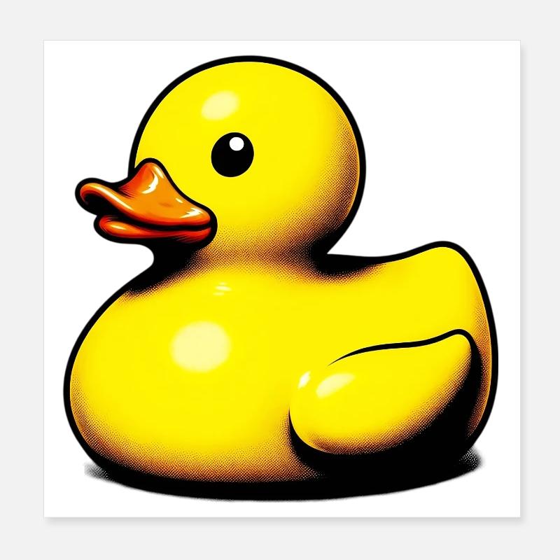 Caneton Canard Canard Poster 20 x 20 cm
