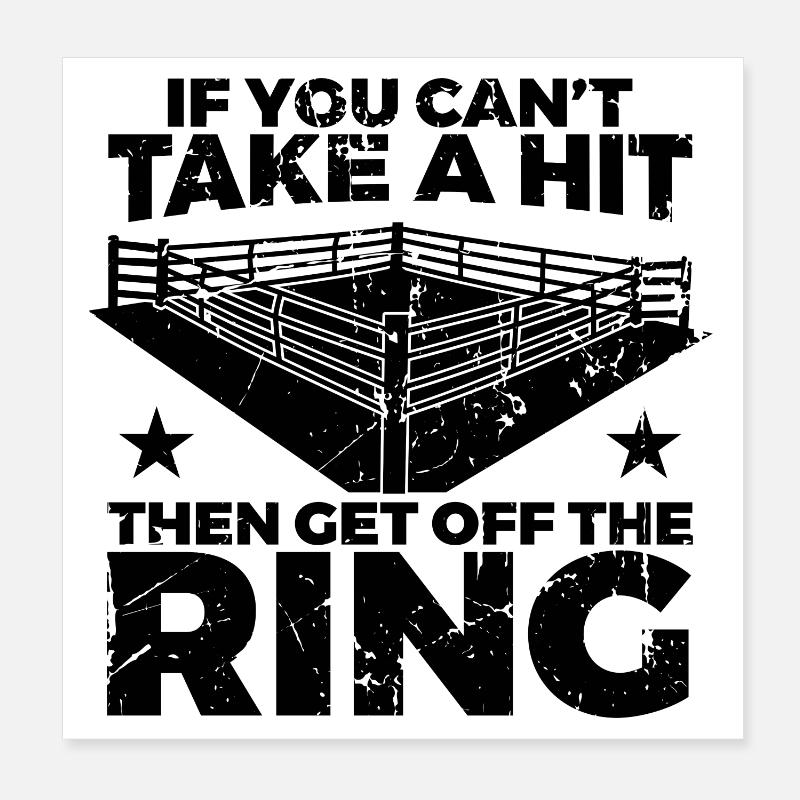 Boxerspruch Poster 20x20 cm