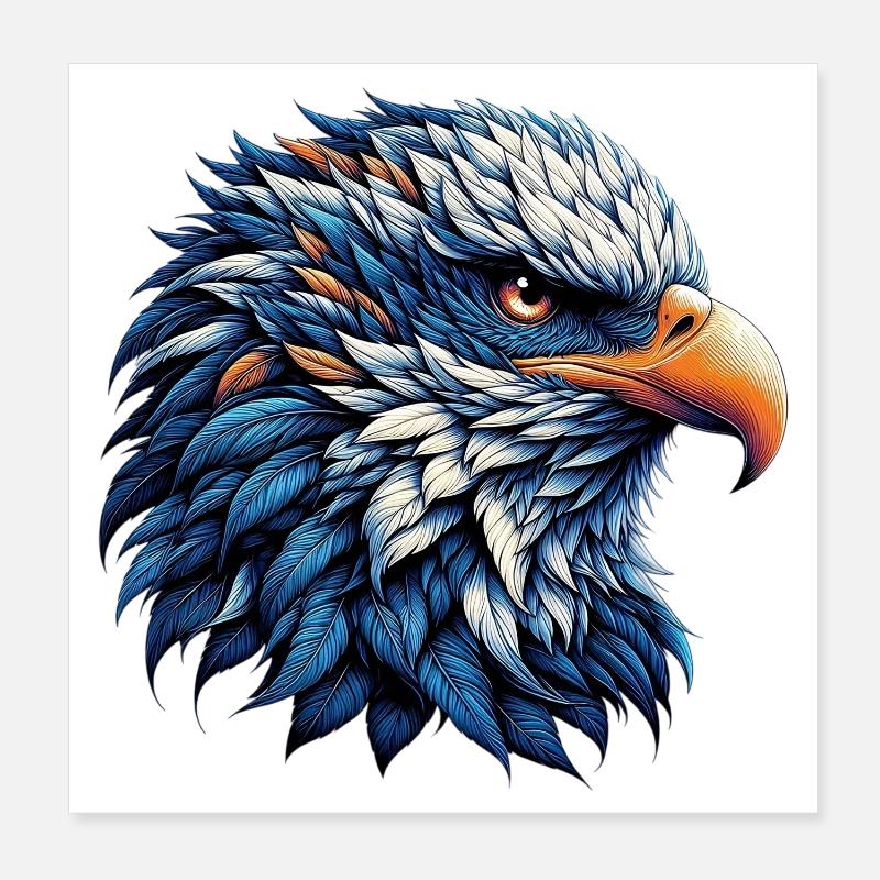 Eagle Poster 8" x 8" (20x20 cm)