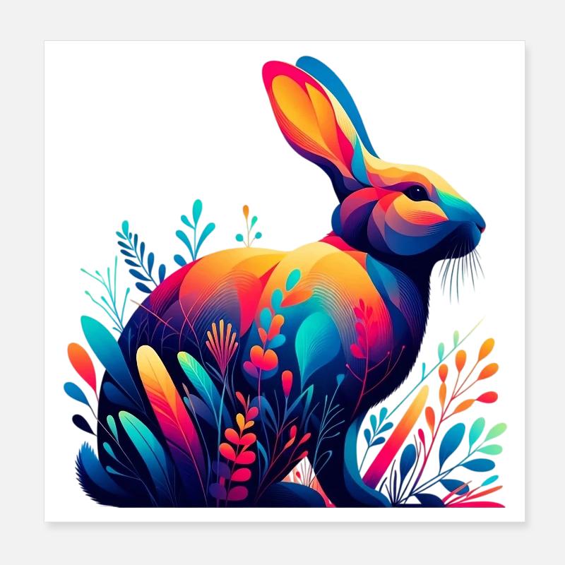 Lapin Poster 20 x 20 cm