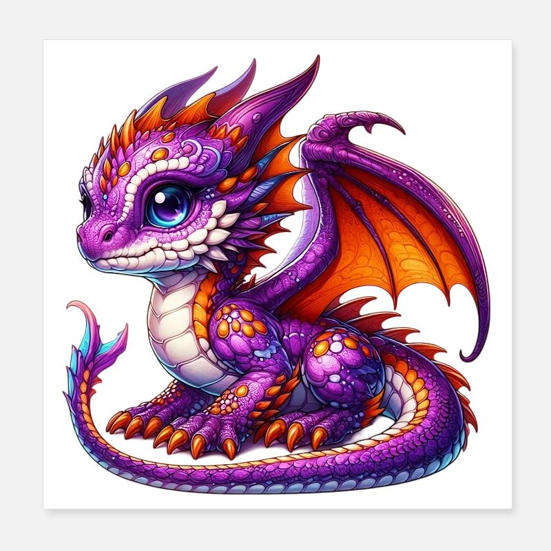 Dragon Poster 20 x 20 cm