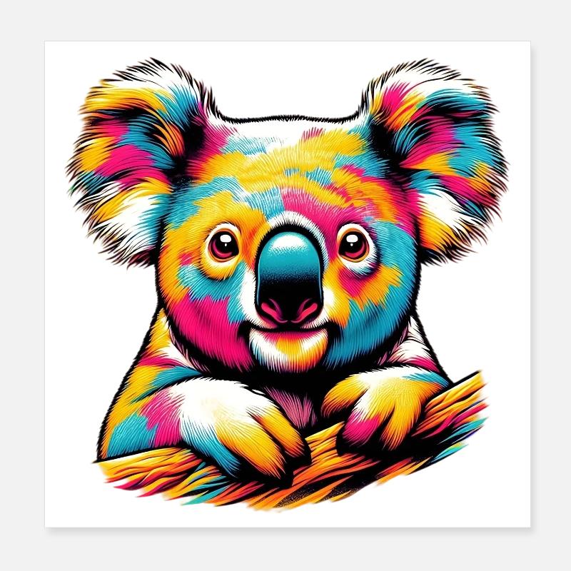 Koala Poster 20 x 20 cm