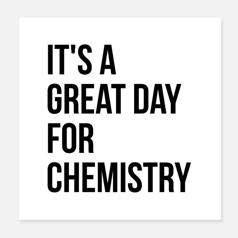 Chemistry Poster 8" x 8" (20x20 cm)