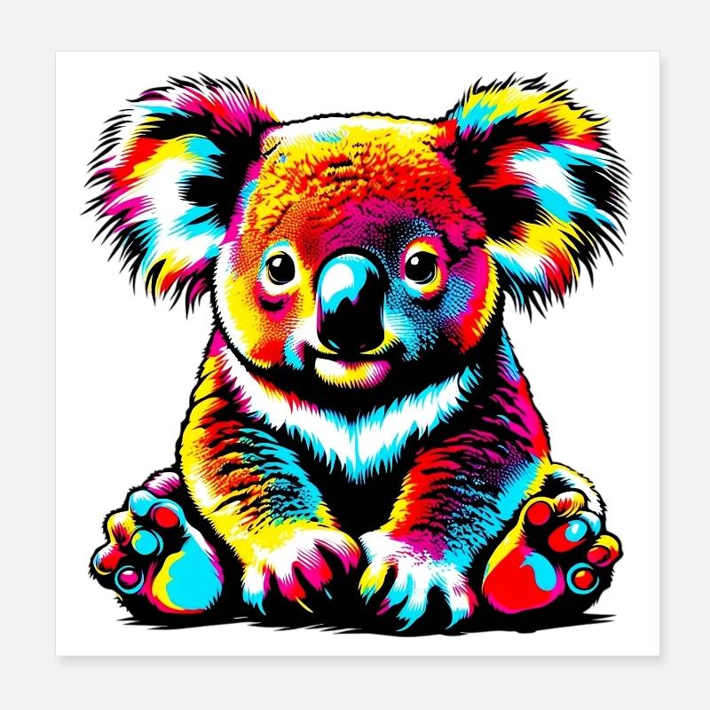 Koala Poster 20x20 cm