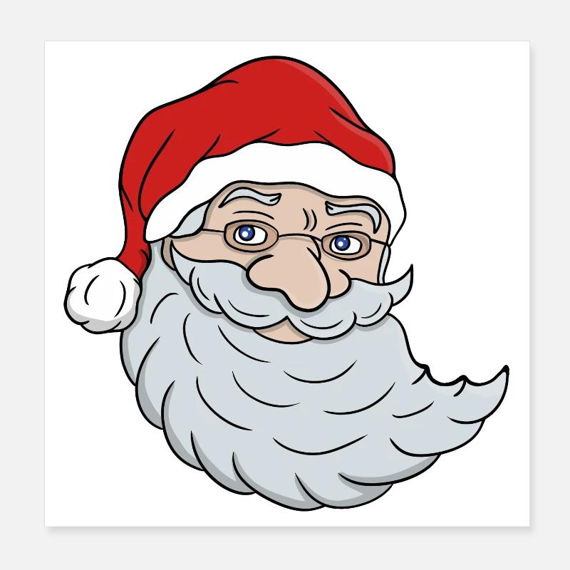 Père Noël Poster 20 x 20 cm
