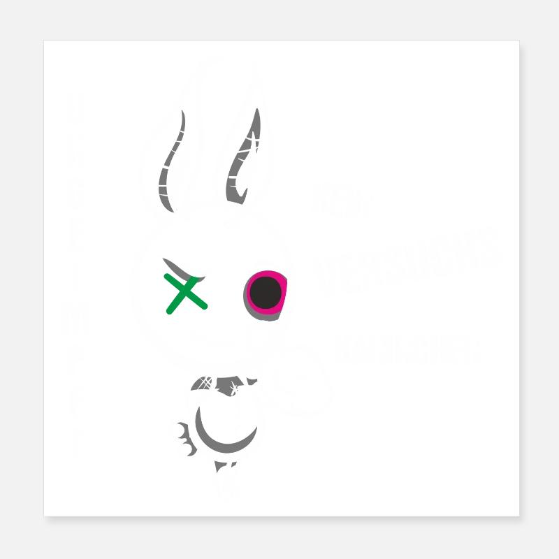 Patchbunny Kämpfer Poster 20x20 cm